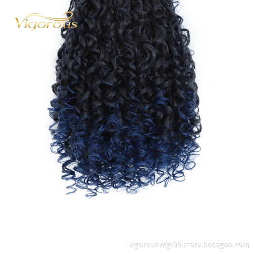 Manufacturers Wrap Around Custom Good Quality Spiral Afro Freetress Machine Made Braid Synthetic Braiding Hair